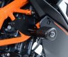 R&G CP0377BL Aero padací chrániče KTM RC 125/RC 200/RC 390 černé